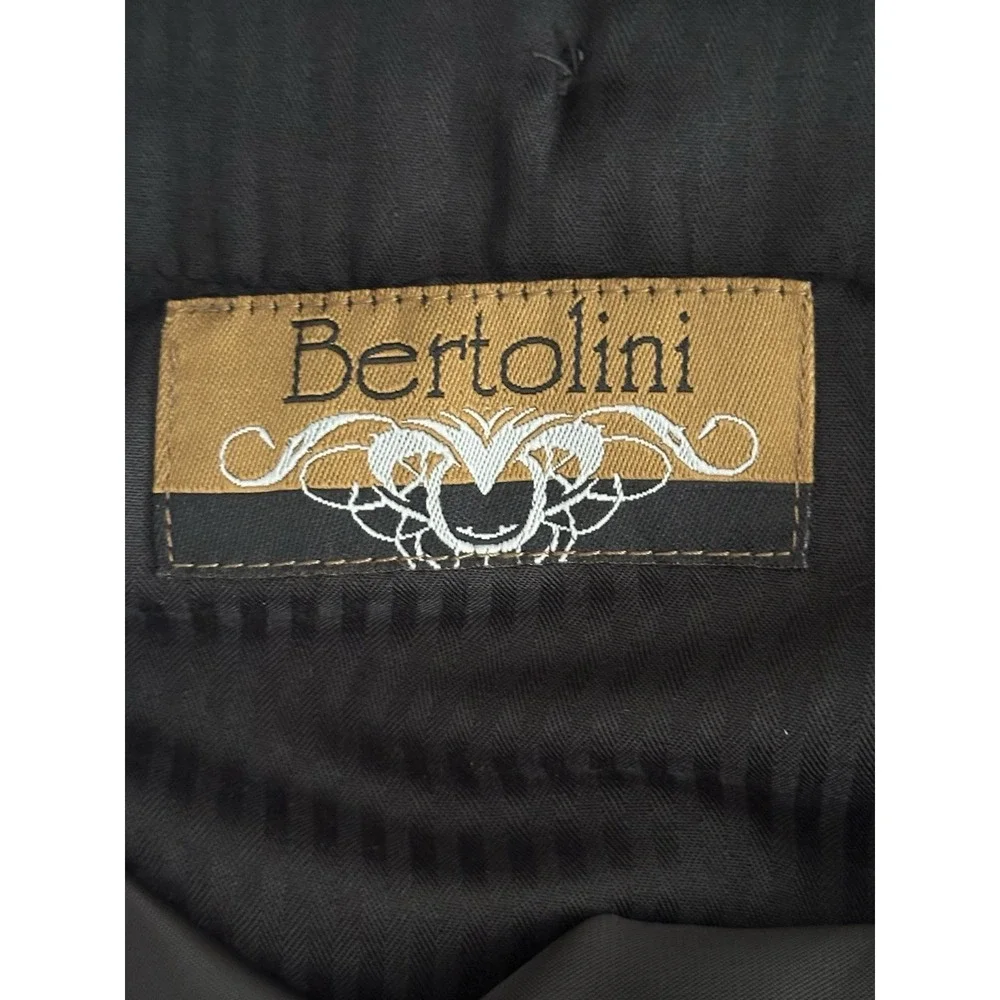 Bertolini‎ B66051 Gray Wool Silk Blend Dress Pants Mens 41x30 Tailored
